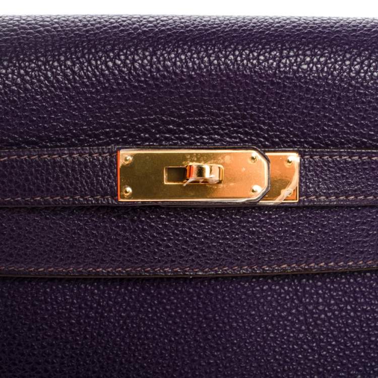 Pre Owned Hermes Iris Togo Leather Kelly Retourne 32 Bag