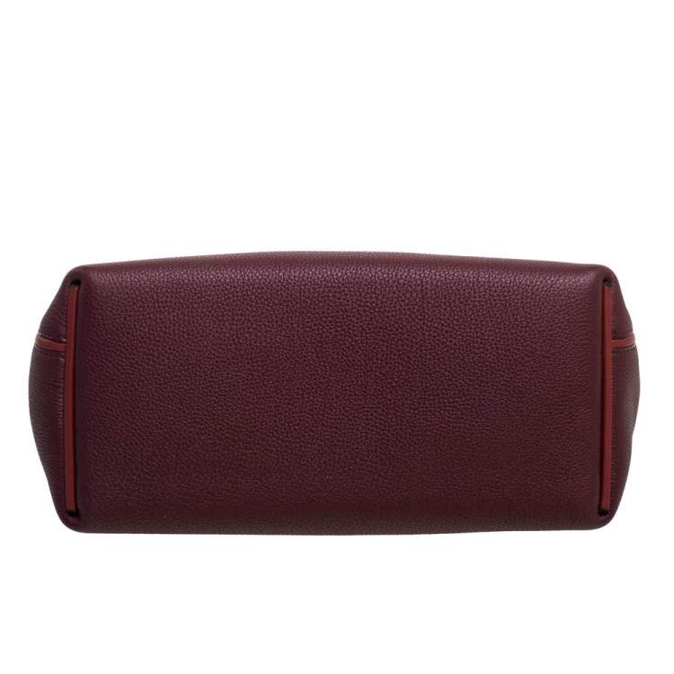 Pre Owned Hermes Bordeaux/Rouge H Togo and Sombrero Gold Hardware 24/24 29 Bag 