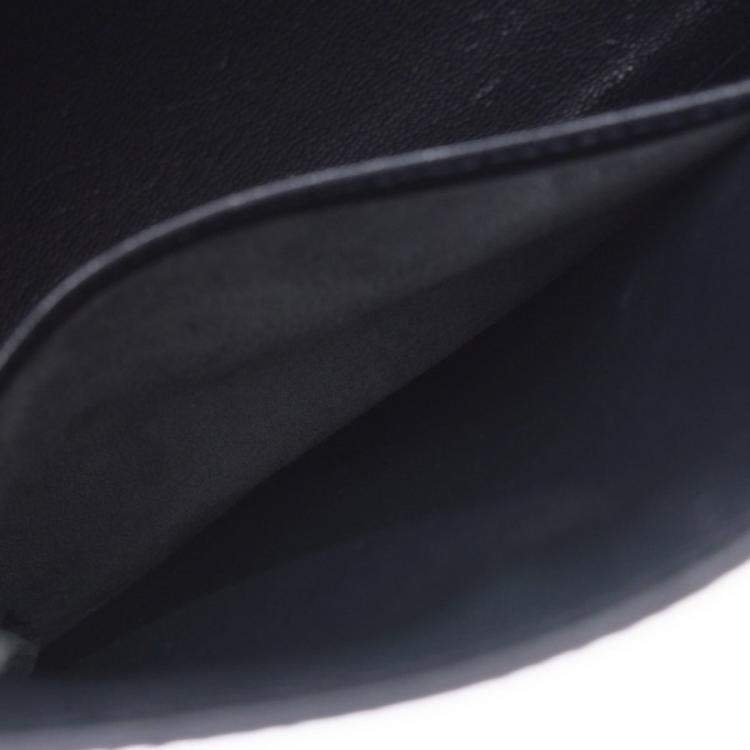 Pre Owned Hermes Navy Blue Leather Kelly Retourne 32 Box Bag