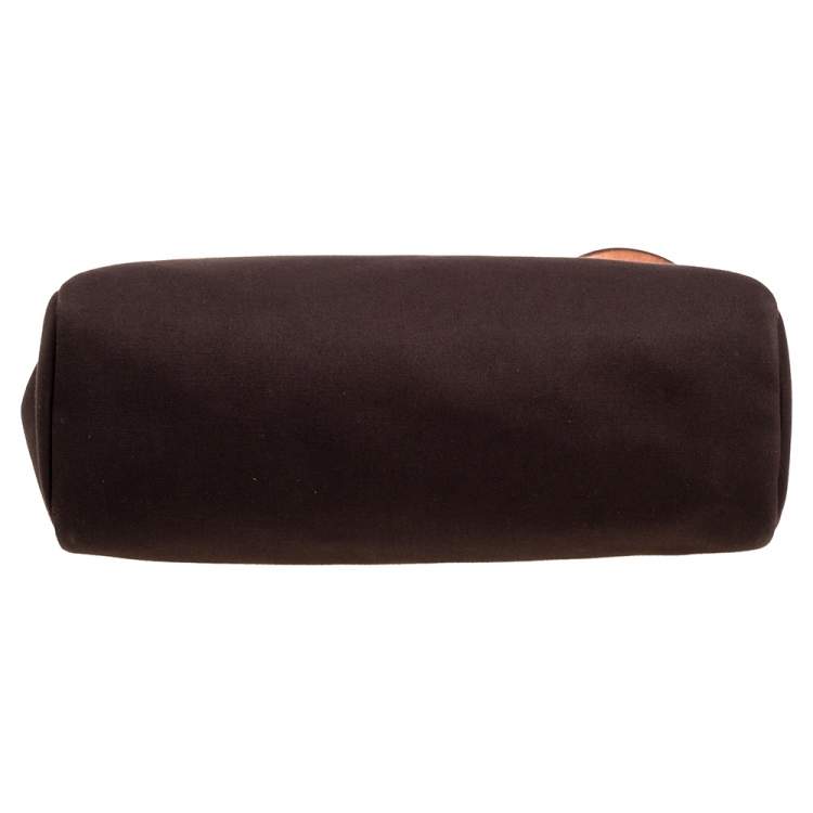 Pre Owned Hermes Cacao/Natural Canvas and Leather Herbag Zip 39 Bag