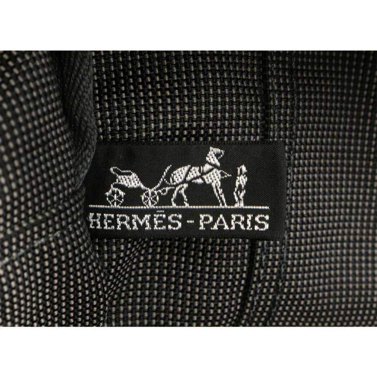 Pre Owned Hermes Green Canvas Herline Tote MM Bag