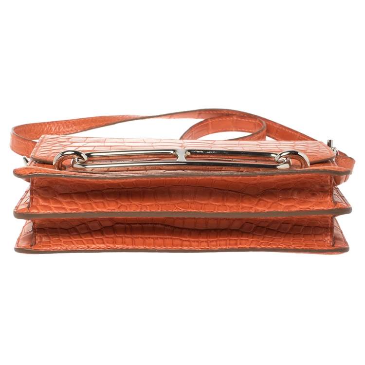 Pre Owned Hermes Pain d’ Epice Matte Alligator Roulis 23 Bag
