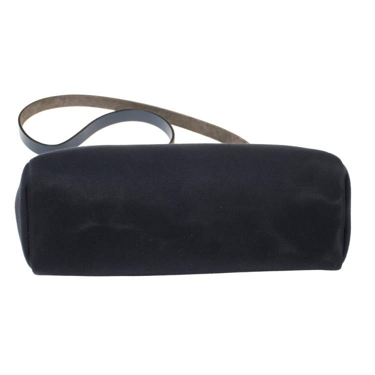 Pre Owned Hermes Blue Marine/Saphir Canvas and Leather Herbag Zip 31 Bag