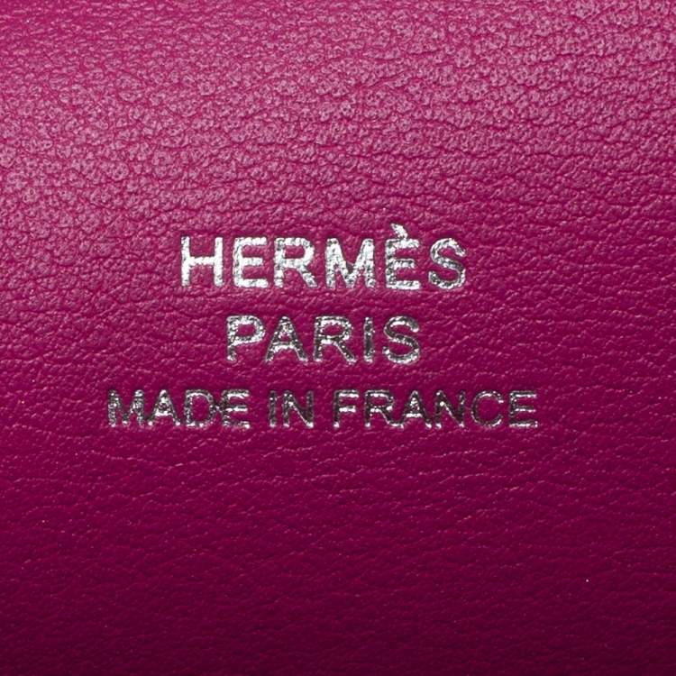 Pre Owned Hermès Cyclamen Swift Leather Palladium Hardware Kelly Pochette