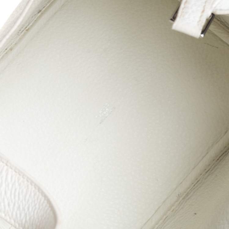 Pre Owned Hermes White Togo Leather Picotin MM Bag