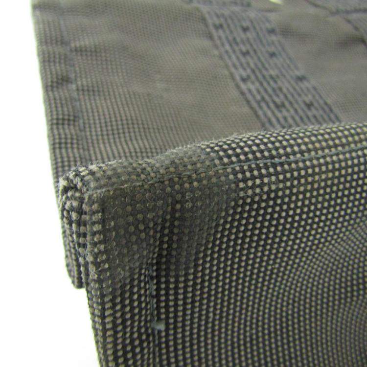 Pre Owned Hermes Grey Canvas Herline PM Tote Bag