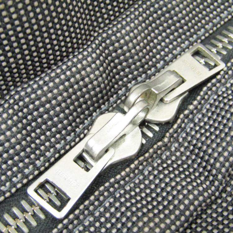 Pre Owned Hermes Grey Canvas Herline PM Tote Bag