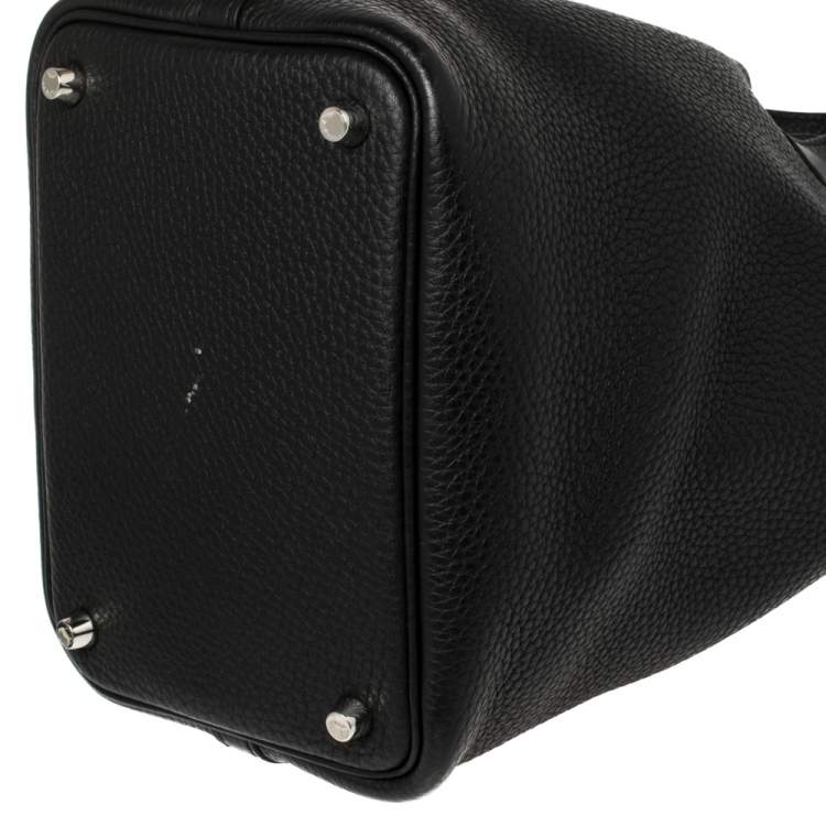 Pre Owned Hermes Black Togo Leather Picotin Lock PM Bag