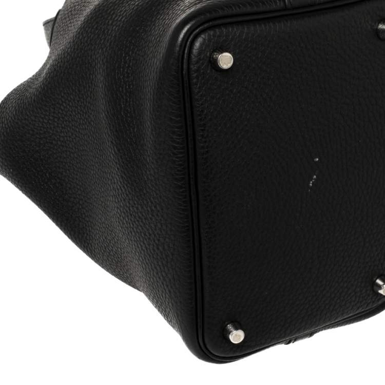 Pre Owned Hermes Black Togo Leather Picotin Lock PM Bag