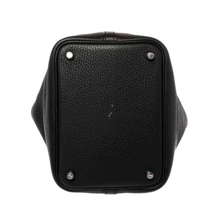 Pre Owned Hermes Black Togo Leather Picotin Lock PM Bag