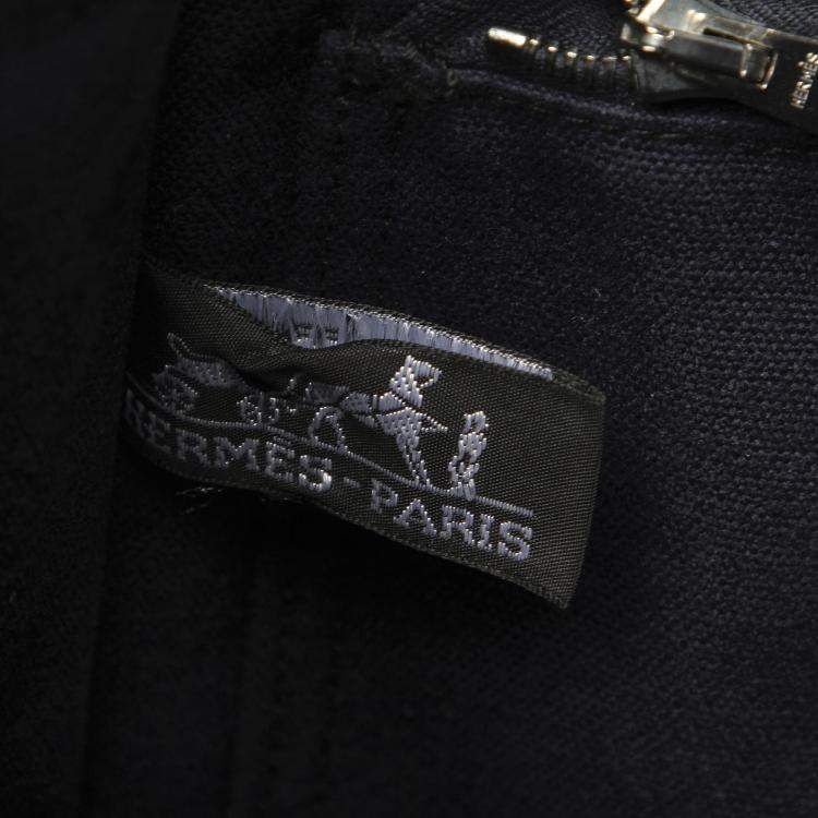 Pre Owned Hermes Black Canvas Fourre Tout PM Bag