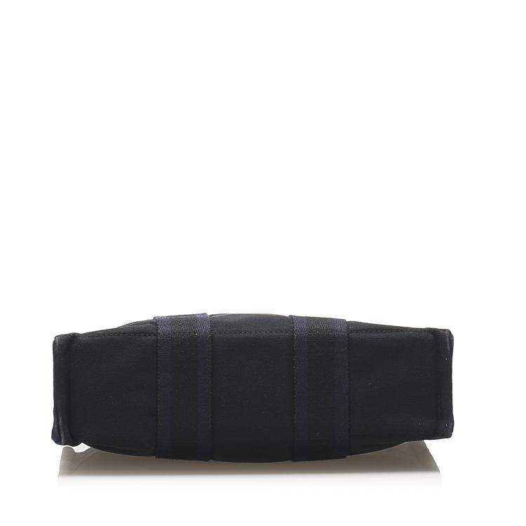 Pre Owned Hermes Black Canvas Fourre Tout PM Bag