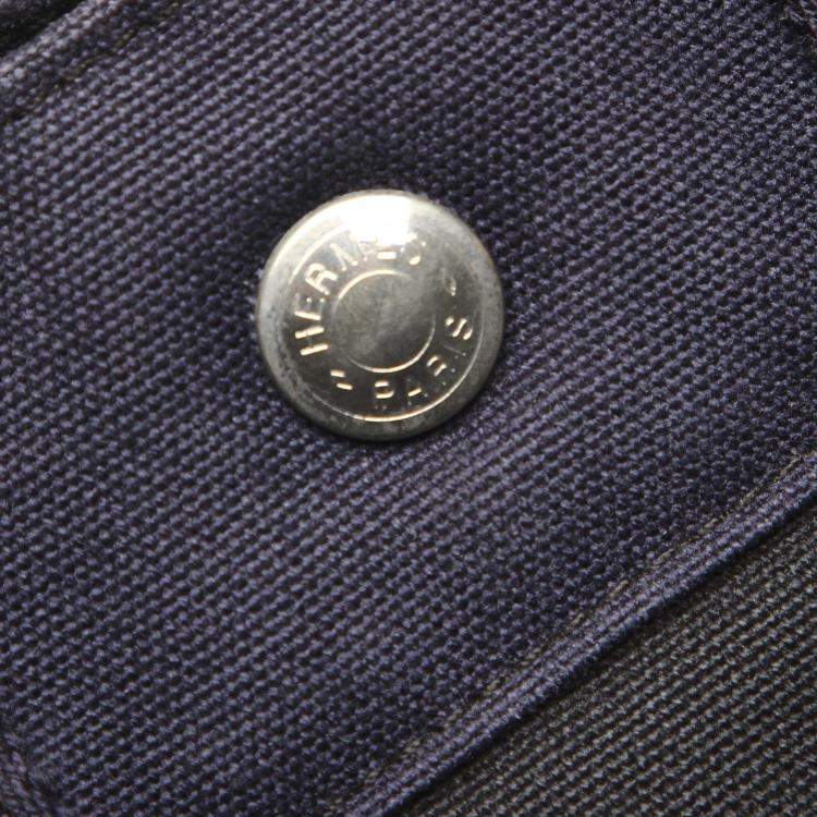 Pre Owned Hermes Black Canvas Fourre Tout PM Bag