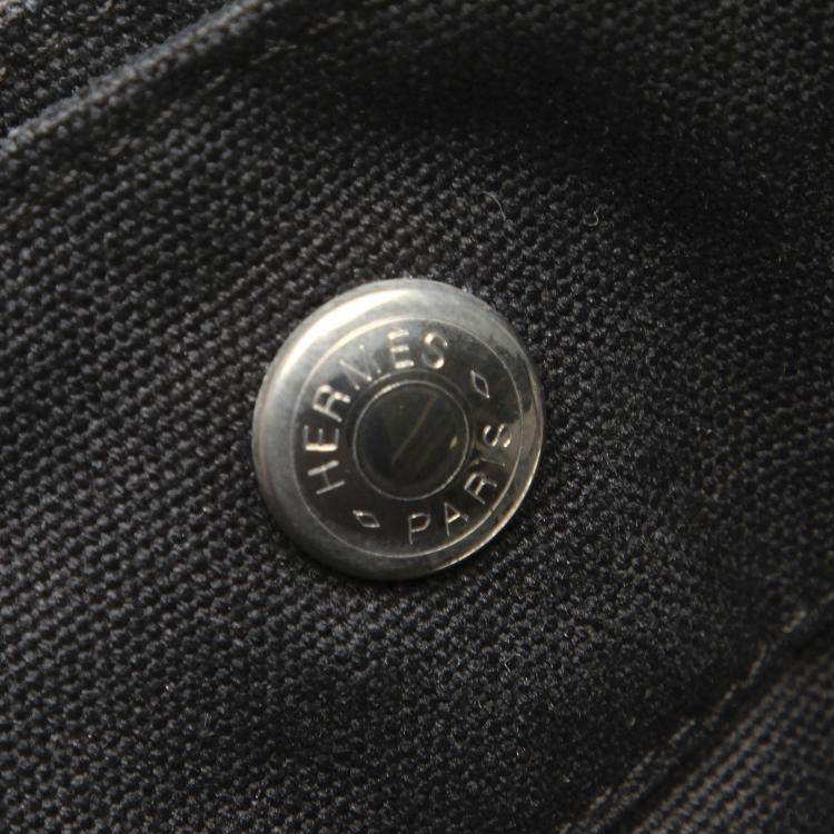 Pre Owned Hermes Black Canvas Fourre Tout GM Tote Bag