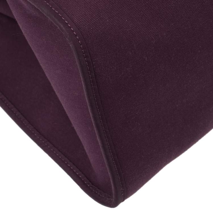 مملوكة مسبقًا Hermes Fauve/Cassis Lin Canvas and Leather Herbag Zip 39 Bag