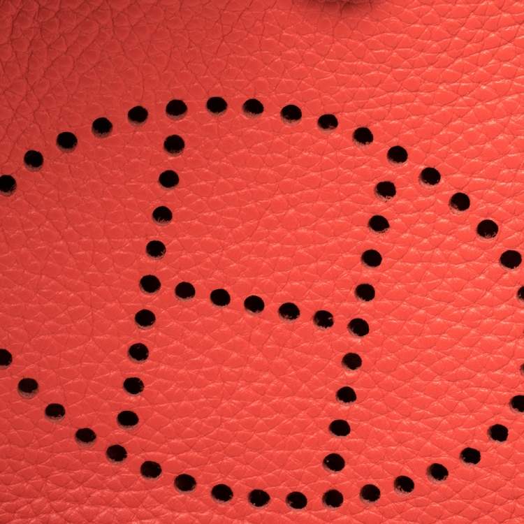 Pre Owned Hermes Capucine Clemence Leather Evelyne TPM Bag