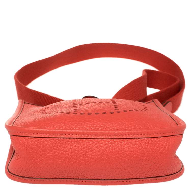 Pre Owned Hermes Capucine Clemence Leather Evelyne TPM Bag