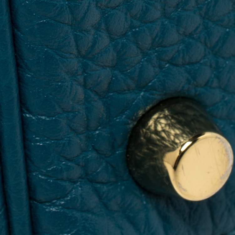 Pre Owned Hermes Cobalt Togo Leather Gold Hardware Kelly Retourne 35 Bag