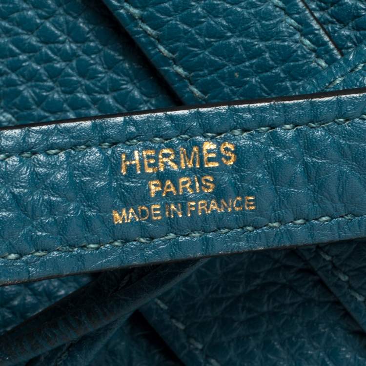 Pre Owned Hermes Cobalt Togo Leather Gold Hardware Kelly Retourne 35 Bag