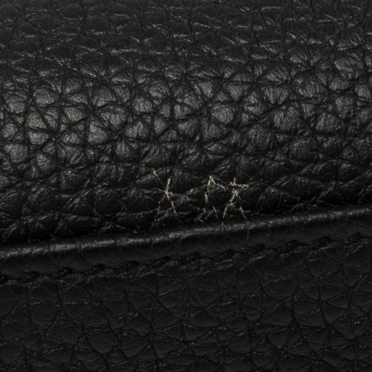 مملوكة مسبقًا Hermes Black Togo Leather Palladium Hardware Kelly Retourne 28 Bag