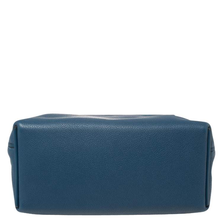 Pre Owned Hermes Deep Blue Togo Leather Gold Hardware 24/24 29 Bag
