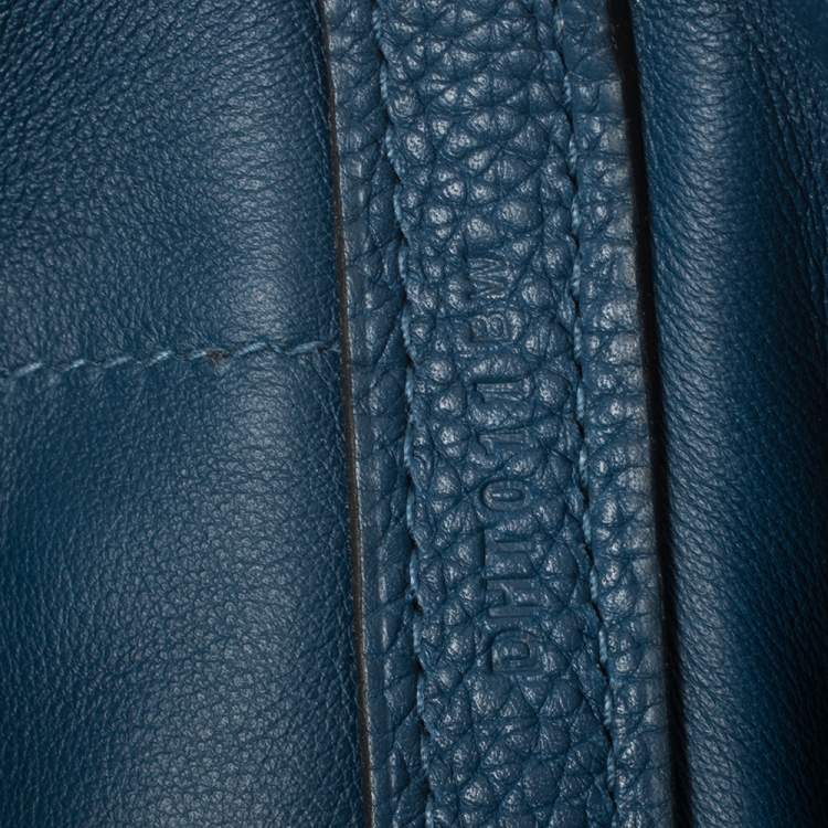 Pre Owned Hermes Deep Blue Togo Leather Gold Hardware 24/24 29 Bag