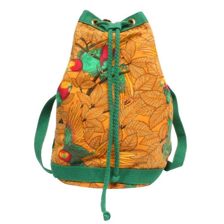 Drawstring Backpack Parrot Shoulder Bags 
