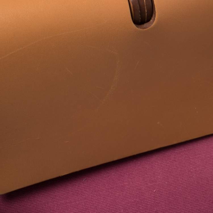 مملوكة مسبقًا Hermes Tosca/Natural Canvas and Leather Herbag Zip 39 Bag