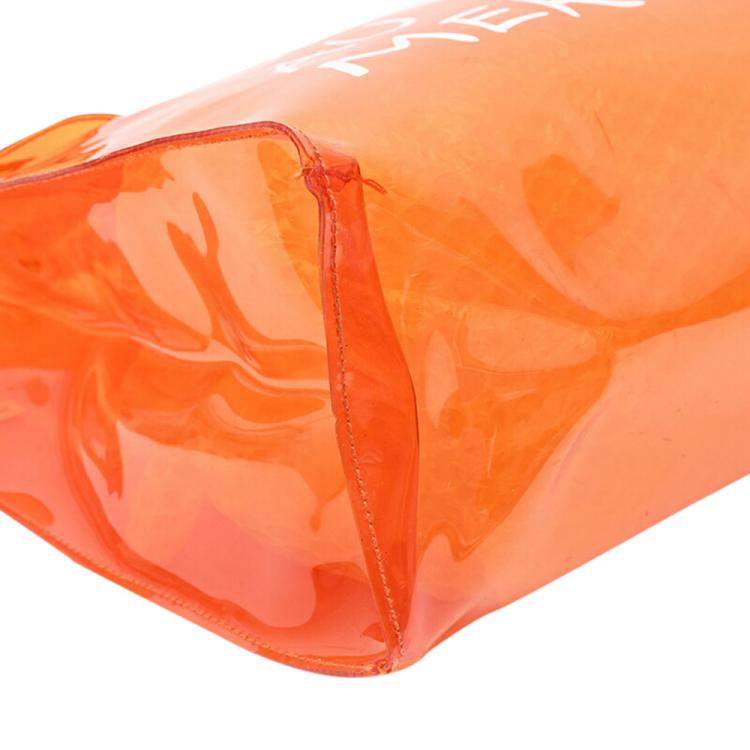 Pre Owned Hermes Orange Vinyl Kelly Tote Bag