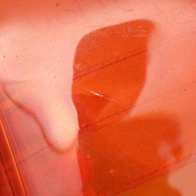 Pre Owned Hermes Orange Vinyl Kelly Tote Bag