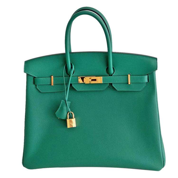 Hermès Vert Vertigo Epsom Birkin 35 Bag Hermes | The Luxury Closet
