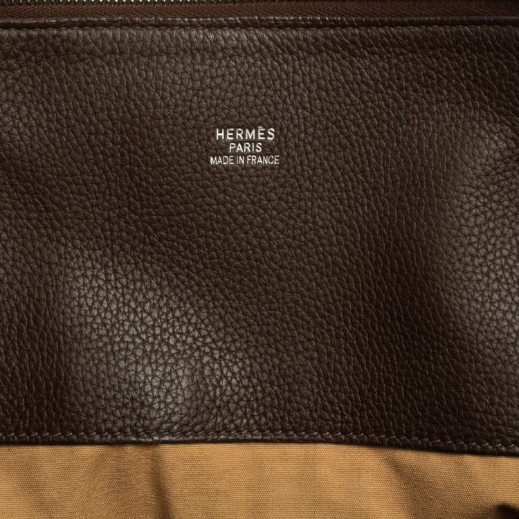 Pre Owned Hermès Cacao Togo Leather Bolide 45 Bag