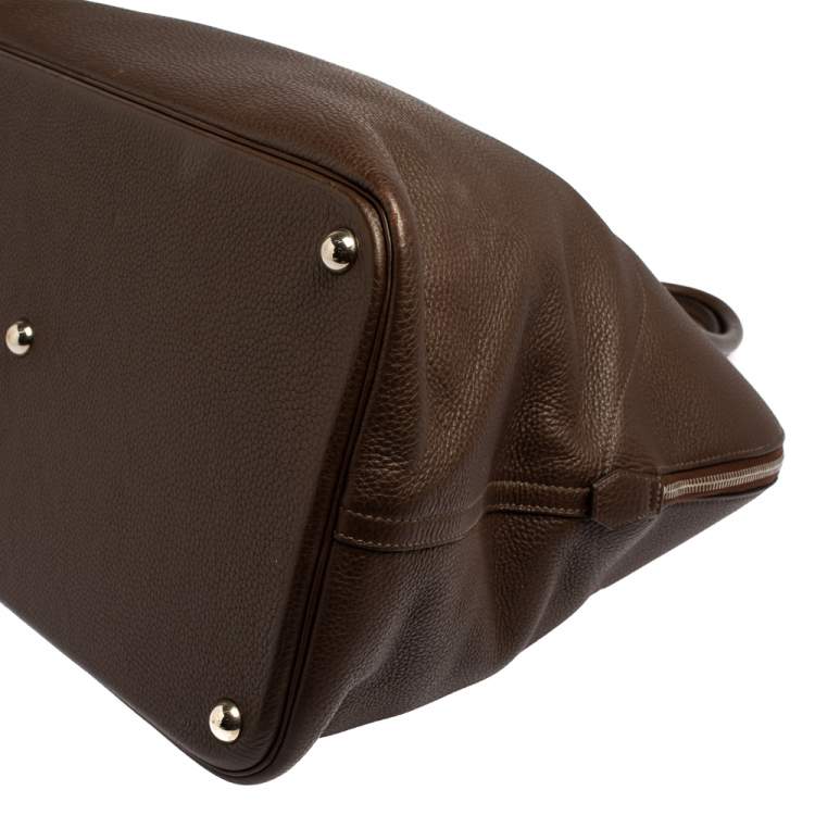 Pre Owned Hermès Cacao Togo Leather Bolide 45 Bag