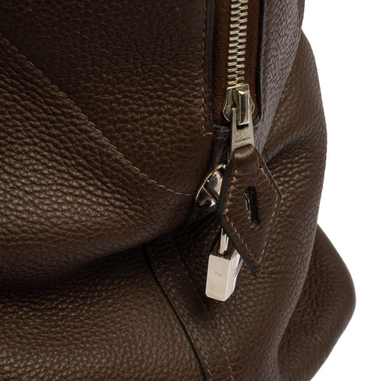 Pre Owned Hermès Cacao Togo Leather Bolide 45 Bag