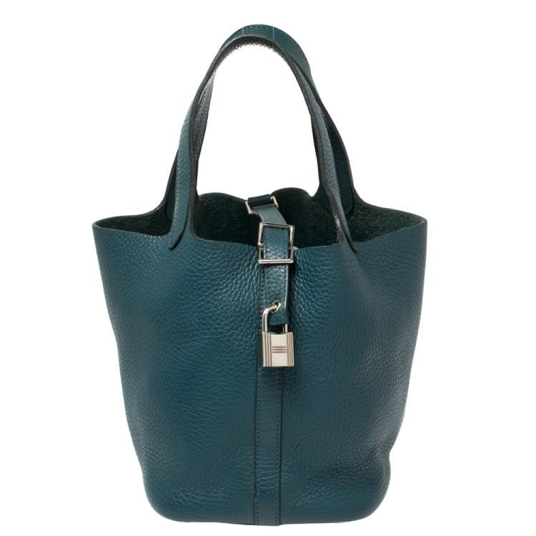 Hermes Malachite Clemence Leather Picotin Lock 18 Bag Hermes | The Luxury  Closet