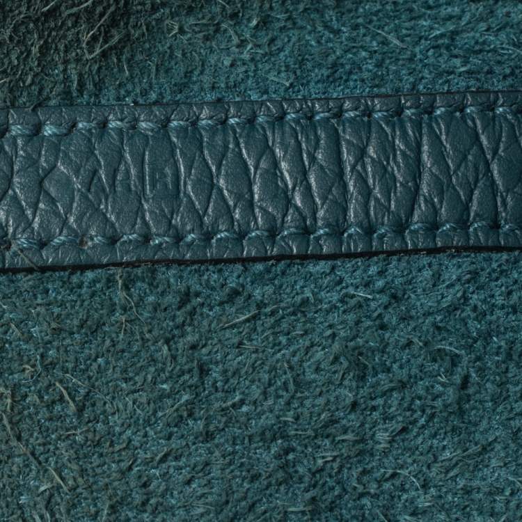 Pre Owned Hermes Malachite Clemence Leather Picotin Lock 18 Bag