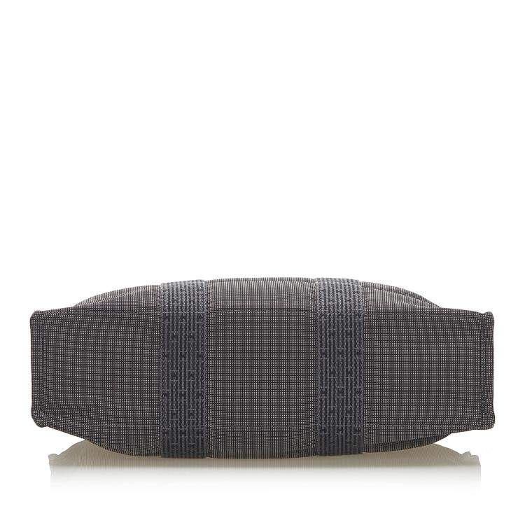 Pre Owned Hermes Grey Canvas Fourre Tout Tote Bag