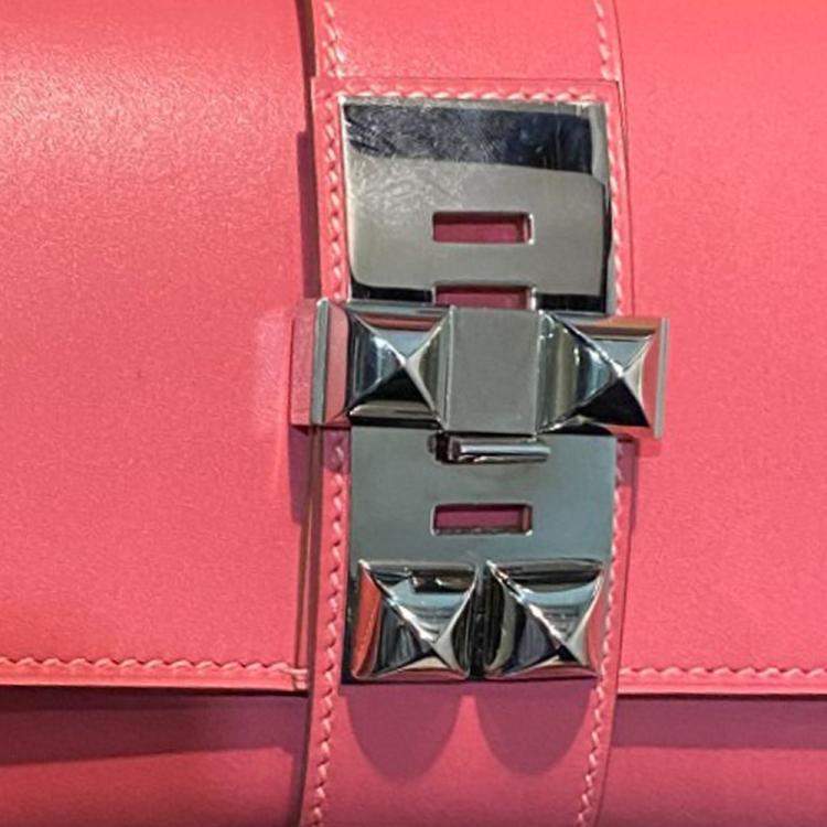 مملوكة مسبقًا Hermès Pink Leather Medor Clutch Bag