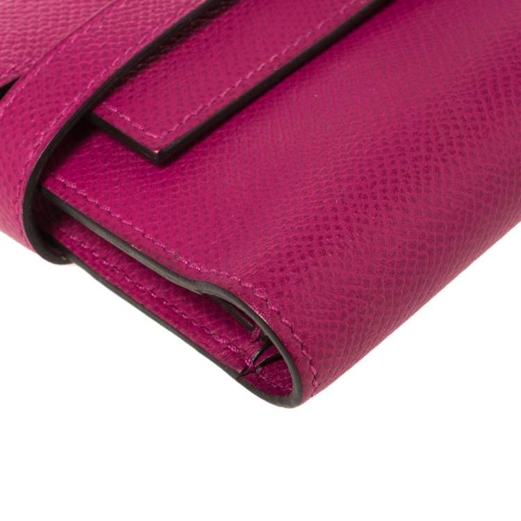 Pre Owned Hermes Tosca Epsom Leather Kelly Wallet