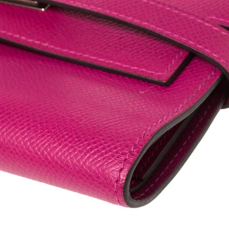 Pre Owned Hermes Tosca Epsom Leather Kelly Wallet