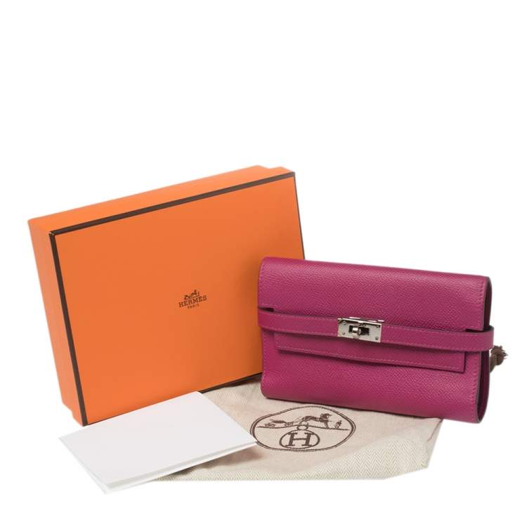 Pre Owned Hermes Tosca Epsom Leather Kelly Wallet