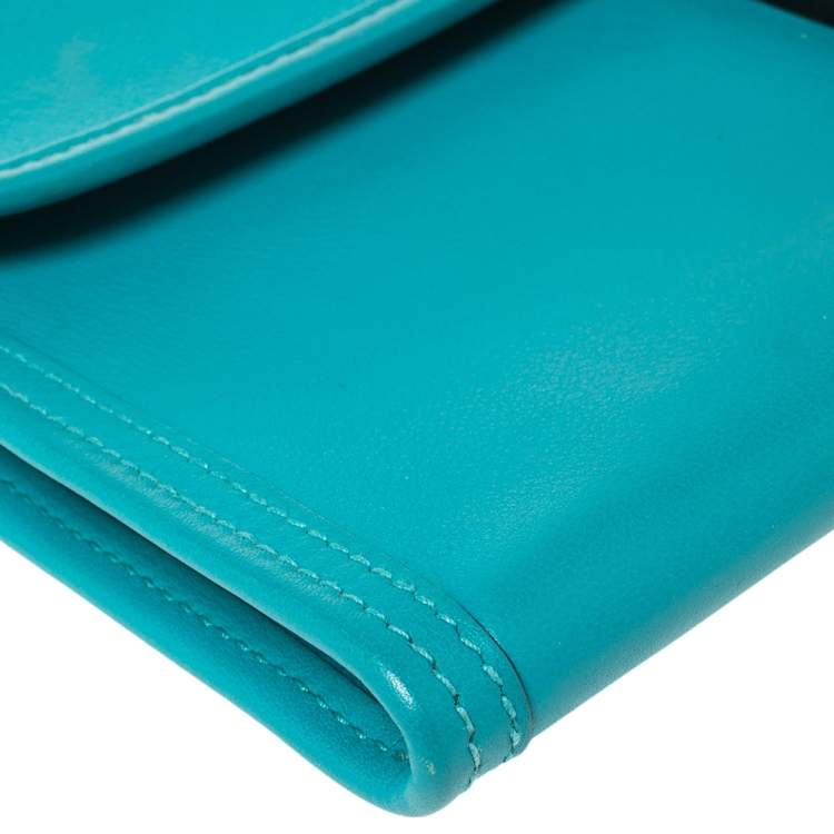 مملوكة مسبقًا Hermès Blue Paon Swift Leather Elan Jige 29 Clutch