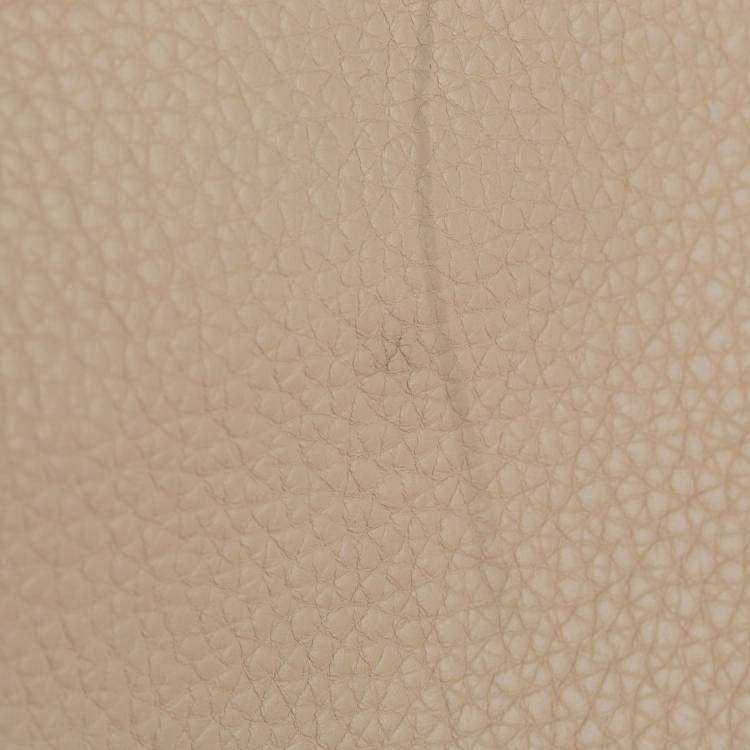 Pre Owned Hermes Beige Leather Large Marwari GM Hobo Bag
