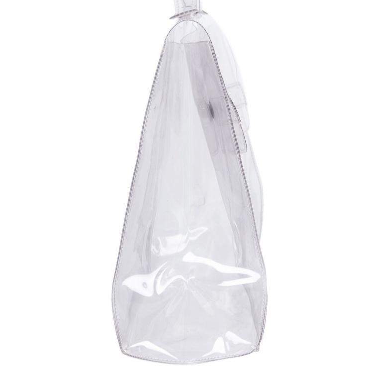 Pre Owned Hermes Transparent Vinyl Limited Edition Kelly Bag