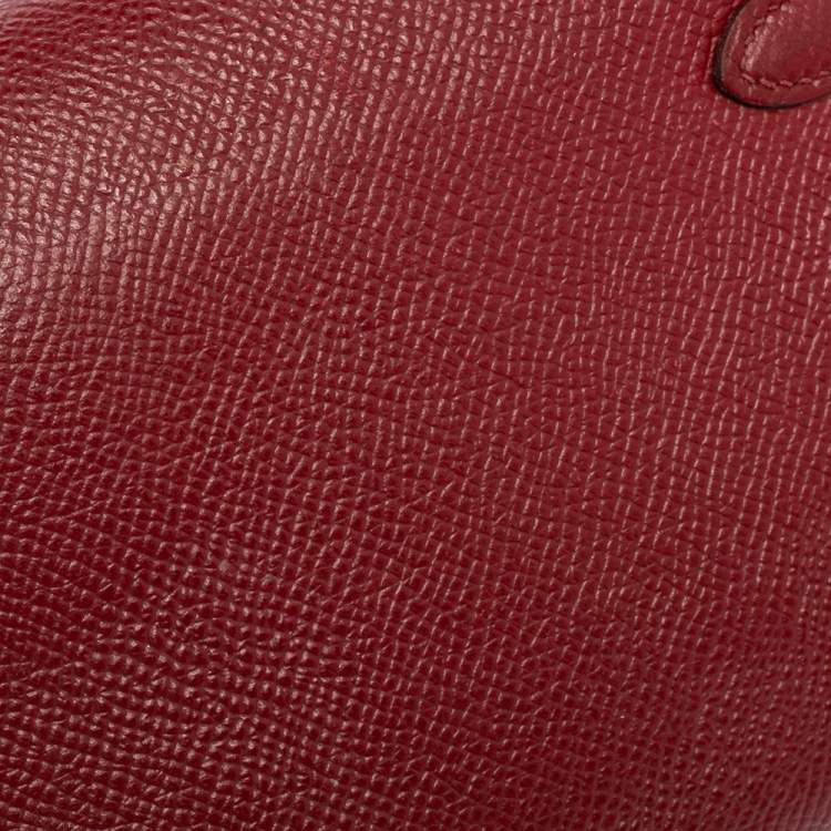 Pre Owned Hermes Ruby Epsom Leather Kelly Classic Wallet