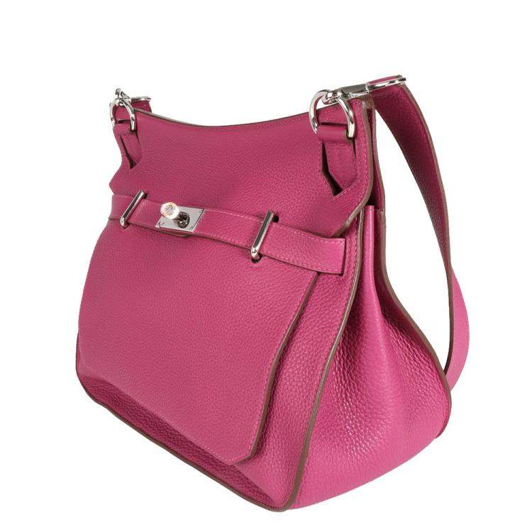 Hermes JYPSIERE 28 TOSCA Pink Purple EXCELLENT! Taurillion Clemence leather