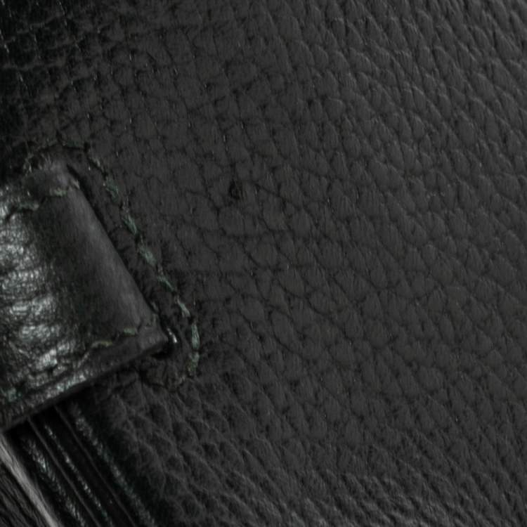 Pre Owned Hermes Black Ardenes Leather Gold Plated Kelly Retourne 32 Bag