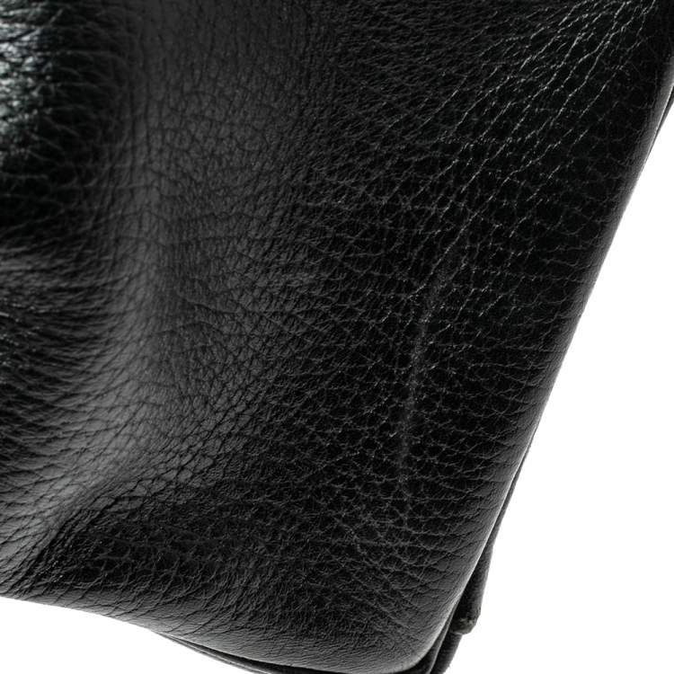 Pre Owned Hermes Black Ardenes Leather Gold Plated Kelly Retourne 32 Bag