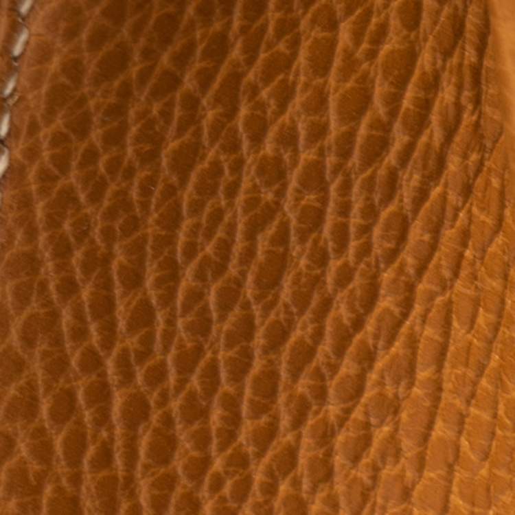 Pre Owned Hermes Naturale Ardenes Leather Gold Plated Kelly Sellier 35 Bag