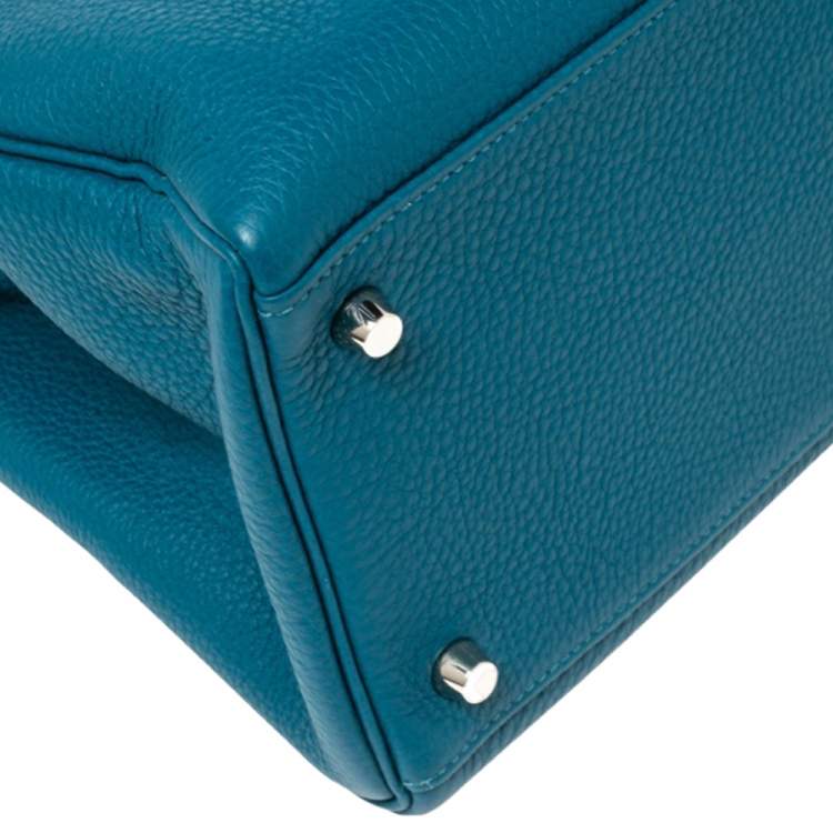 مملوكة مسبقًا Hermes Cobalt Togo Leather Palladium Plated Kelly Retourne 35 Bag